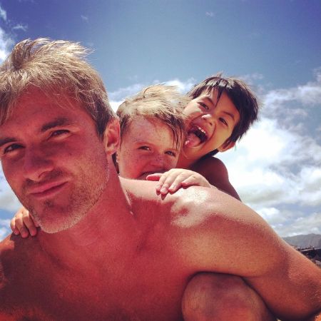 Misty Raney's husband and two son.